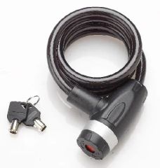 2 Key Cable Lock Bicycle Lock OEM Yes Color Black Brand Naibao Trademark Nurbo Model NO. SL536 HS Code 8301400000 Door Lock Part Lock - Image 1