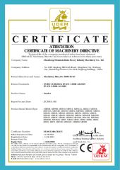 CE Certification of Loader certificate of Shandong Mountain Raise Heavy Industry Machinery Co., Ltd. – certificate photo, supplier certificates section