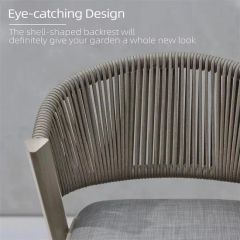 Bar Stool Rope High Bar Chair for Coffee Shop Home Kitchen Chairs - Image 6