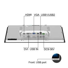 19 Inch Industrial Embedded Control Panel IP65 Waterproof&Dustproof Open Frame Resistive Touch Screen Monitor HMI LCD Display - Image 3