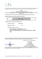 5118 certificate from Beihai Kingsky Enterprise Co., Ltd.