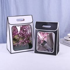 Custom Cardboard Packaging Paper Bag with Window - Image 2