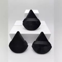 OEM Flocking Sponge Triangle Velvet Loose Powder Puff Sponge Origin China Trademark OEM Shape Triangle Size 70*61*10mm HS Code 69139000 - Image 3