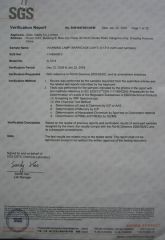 Brricade Light RoHS certiticate certificate from Hangzhou Safer Traffic Facilities Co., Ltd.