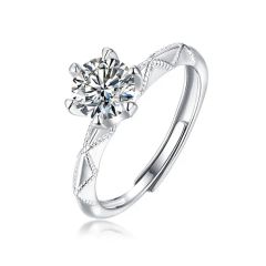 Latest Fashion Trends Adjustable Vvs Moissanite 925 Silver Rings - Image 6