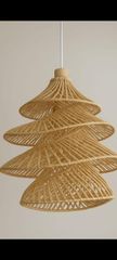 Bamboo hanging lamp and desk lamp collection - Image 2