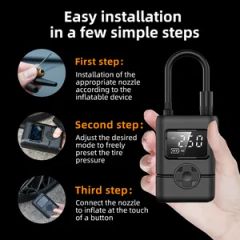 150psi Digital Car Air Compressor Fast Tire Inflator with LED Light & Auto Shutoff - Image 4