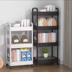 Multi-Layer Household Storage Rack Wheeled Trolley Bathroom Storage Rack Living Room Floor Rolling Snack Storage Rack - Image 2