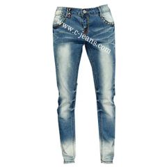 Hot Sale Fashion Jeans Men and Women Jeans 14123  - Canton Jeans Fashion Co., Ltd
