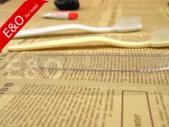 Disposable Transparent Hotel Toothbrush with Toothpaste Size 17.5cm Trademark e&o Handle PP, PS Type Toothbrush Material - Image 2