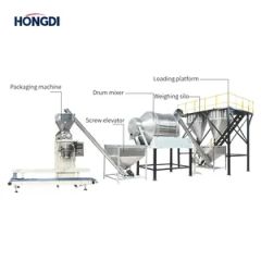 Stainless Steel Elevator Drum Mixer Packaging Machine for Food Chemical - Zhengzhou Hongdi Machinery Co., Ltd.