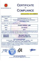 CE certificate from Ningbo D & R Machinery Co., Ltd.