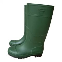 Green Matte PVC Rain Boots SET-1020G Unisex 37-39.5cm EU39-46 1Y Waterproof Acid Alkali Resistant - Shenzhen Selen Clean Tech Co., Ltd.