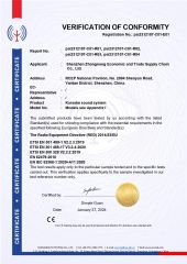 CE certificate from Shenzhen Zhongnong Economic and Trade Supply Chain Co., Ltd.