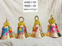 Brass Ghanti Bell, For Religious, Size: Mention In Photos Size Mention in photos Weight Mention in photos Brass Bell Type Pooja - Image 5