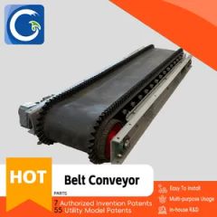 Conveyor System Machine Industrial Modular Flat Inclined Belt Conveyor - Image 1