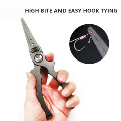 Alpha Titanium Alloy Fishing Pliers 18x9cm Level Silver 130g MOQ1000 - Image 4