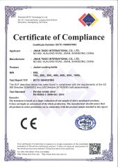 CE certificate from Jinan Tindo International Co., Ltd.