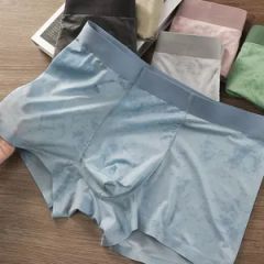 Men Summer Cotton Spandex Boxer Shorts Seamless MID-Rise 1Y Anti-Bacterial MOQ100 - JIANGXI EDMOND FASHION CO., LTD.