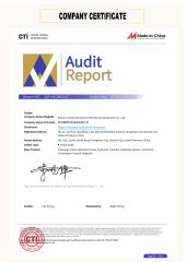 Certificate A certificate of Wuhan Yaotai Electrical & Mechanical Equipment Co., Ltd. – certificate photo, supplier certificates section