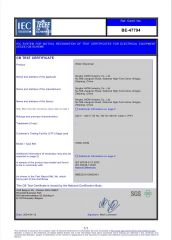 CB certificate from NINGBO IHOM INDUSTRY CO., LTD.