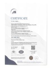 ISO 9001 certificate from Shenzhen Weshare New Material Co., Ltd.