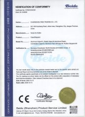 CE Caps/Stoppers certificate from CHANGZHOU WQS PHARMACEUTICAL PACKAGING CO., LTD