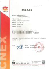 Certificate certificate from Shenhai Explosion Proof Technology Co., Ltd.