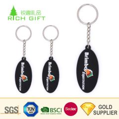 High Quality Custom Personalized Rubber Name Keyring 3D Soft PVC Keychain for Promotion - Image 2