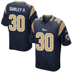 Custom Customized Rams Jerseys 30 Todd Gurley II Football Jerseys - Image 3