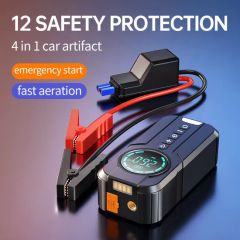 an 80W Emergency Device: Jump Starter, Tire Inflator, and Power Bank - Image 2