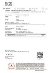 SGS certificate from YANGZHOU EASTSHOW DECORATIVE MATERIAL CO., LTD.