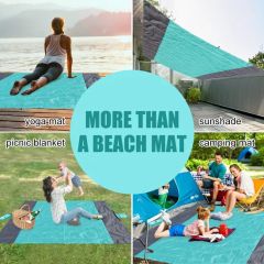 Light Sand Proof Beach Mat Compact Beach Blanket for Outdoor Events - Image 6