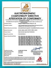 UDEM CE EN61000 certificate from Qingdao Qingdian Electric Group Co., Ltd.