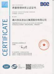 ISO Z certificate from Jiaxing Layo Imp. & Exp. Group Co., Ltd.