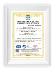ISO 45001 certificate from Breta Navigator (Hebei) International Trading Co., Ltd