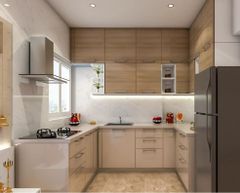 L Shaped Modular Kitchen Appearance Modern Kitchen Type Ideal Hardware Type Modern Kitchen Design L-Shape Design Approach - Image 10