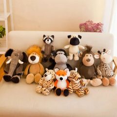 Custom Logo Soft Promotional Mascot Gift Plushies Stuffed Animal Elephant Monkey Raccoon Chimpanzees Tiger Giraffe Dog Lion Fox Ju - Yangzhou Detuo Trading Co., Ltd.