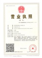 Business License certificate from Suzhou Bongo Import & Export Co., Ltd.