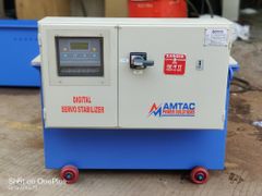 Oil Cooled Three Phase Power Stabilizer Brand AMTAC Efficiency 99% Type Automatic Phase Three Phase Mounting Type Floor Response Time 10 - Image 1
