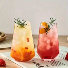 Factory Direct Transparent Creative Cocktail Glass Cup for Iced Coffee Juice Beverage Milk - Image 1