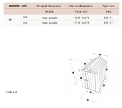 Garden Tool Storage Shed Origin Jinhua Model NO. P-S-1 Trademark Dibibi Specification - Image 2