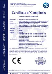CE certificate from Shenzhen Gelances Technology Co., Ltd