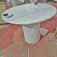 Luxury Customized Natural Stone Furniture Marble Top Stone Dining Table Coffee Table - Image 3