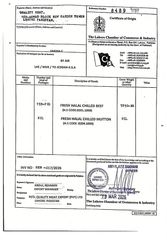 HALAL certificate from Quality Meat Exports PVT LTD