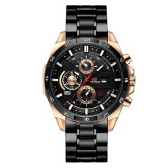 4 Color Steel Belt Multi-Function Chronograph Gift Watch Luxury Sports Style - Image 3
