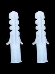 For Industrial White Plastic Wall Plug Color White Size 1.5inch Finish Glossy Thickness 5mm Material Plastic Quantity Per Pack - S Con Industries