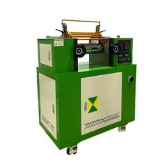 Compact Lab Scale Two Roll Mill Open Mixing Mill for Plastic Polymer Compounds - Image 2