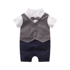 Cotton One-Pieces Fashion Infant Costume Spring Autumn Baby Outwear Baby Boy Rompers - NANCHANG FUSEND TRADING CO., LTD.