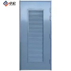 Commercial Light Duty Flush Hollow Louver Vent Steel Metal Fire Rated Door - Nanchang Zhuohong Import&Export Co., Ltd